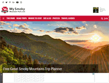 Tablet Screenshot of mysmokymountainpark.com